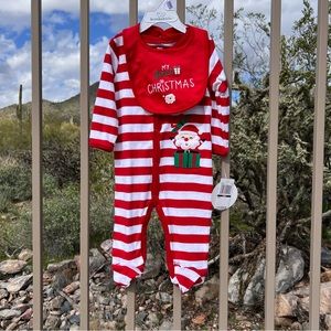 ⬇️Koalakids NWT 2Pc Boys/Girls My First Christmas Size 6-9Mos Color Red, White